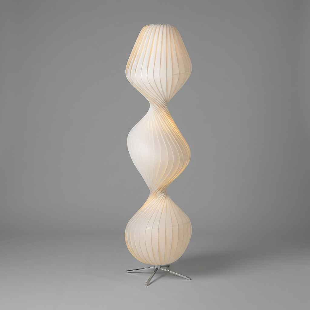 Lampadaire Sculpture de Soie
