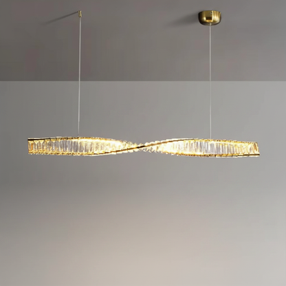 Lustre ondulé cristal